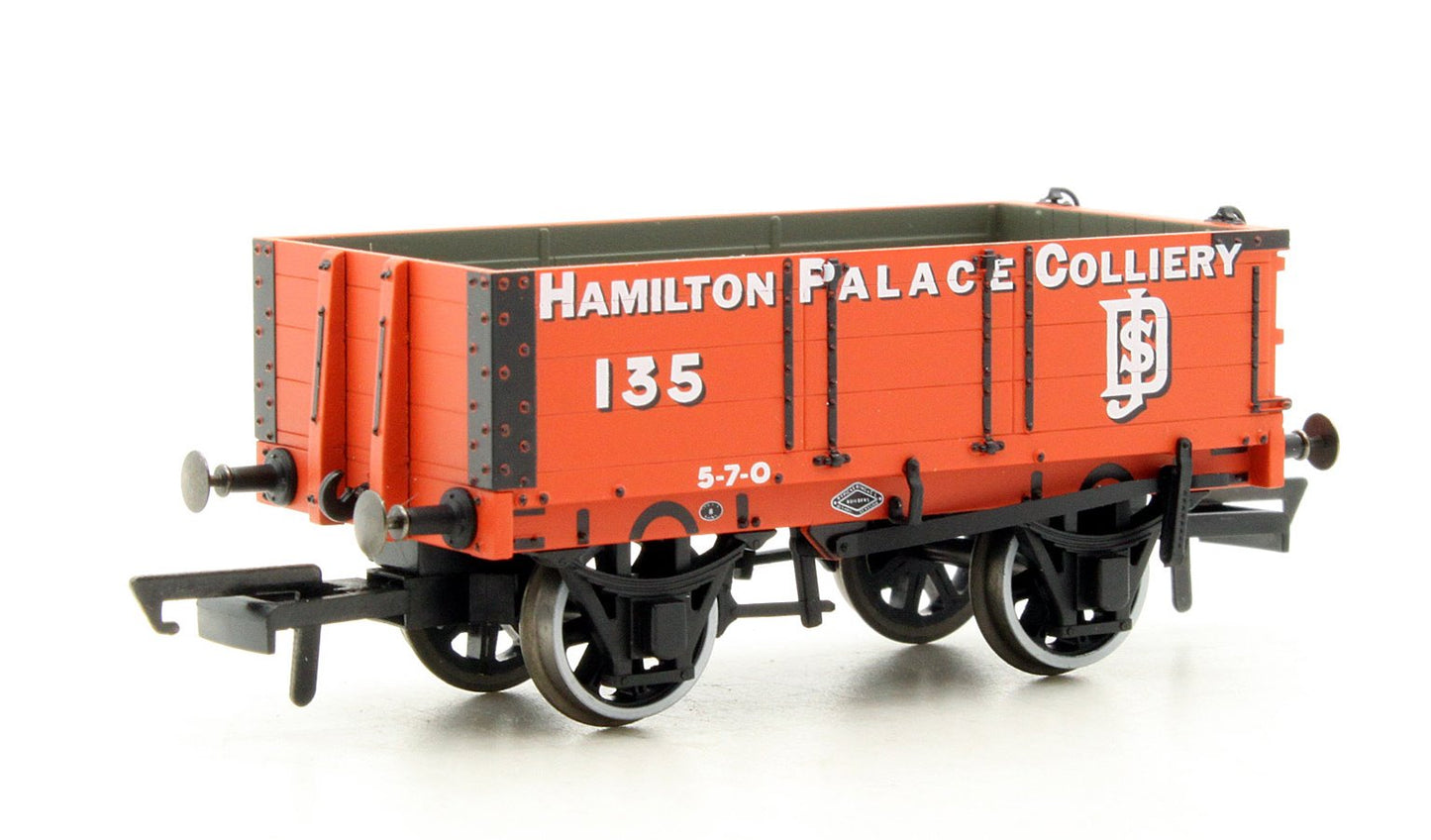 Pre-Owned OR76MW4004 4 Plank Wagon - Hamilton Palace Colliery No.135