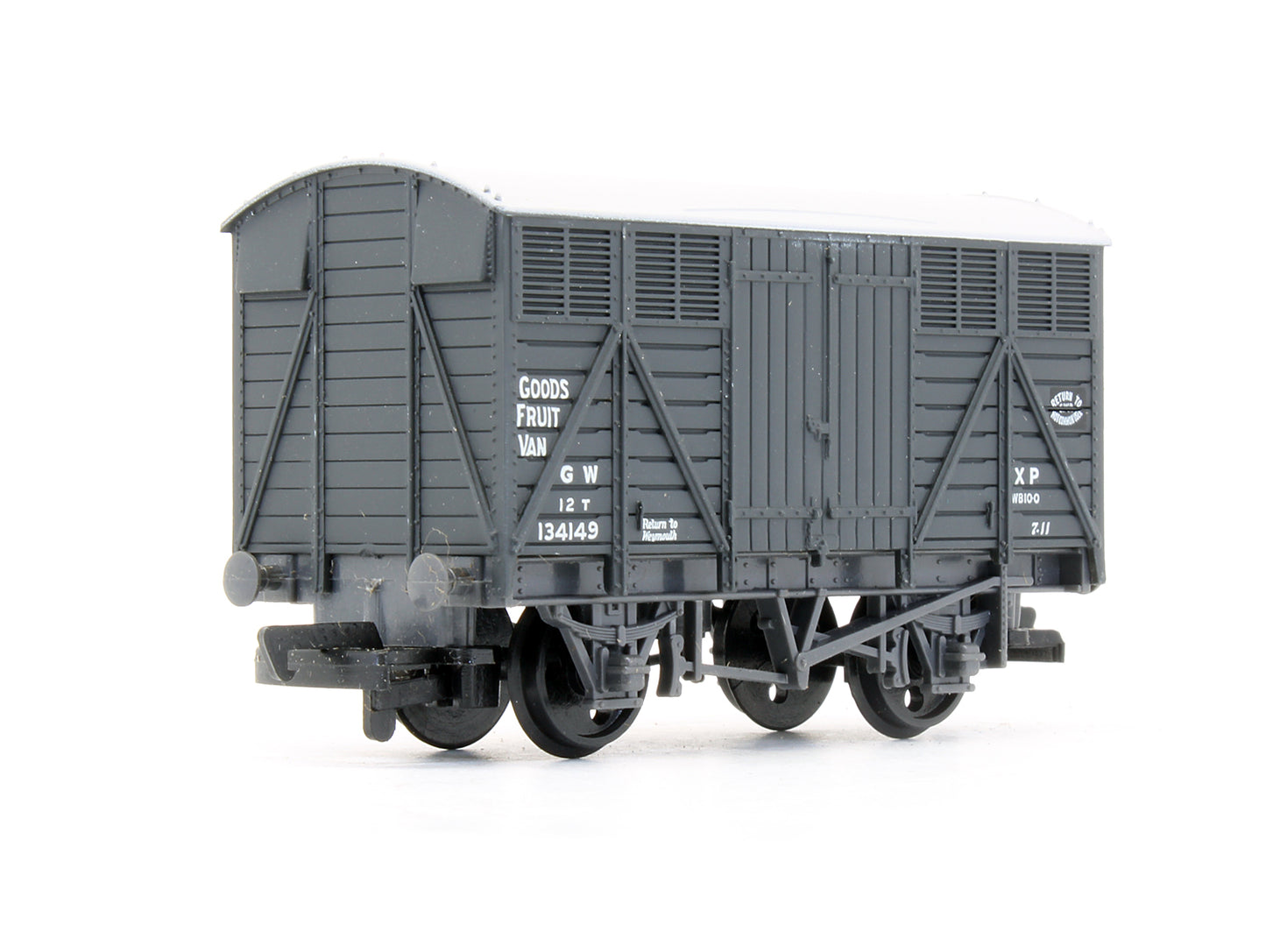 Pre-Owned 937174 Fruit Van GWR Grey No.134149
