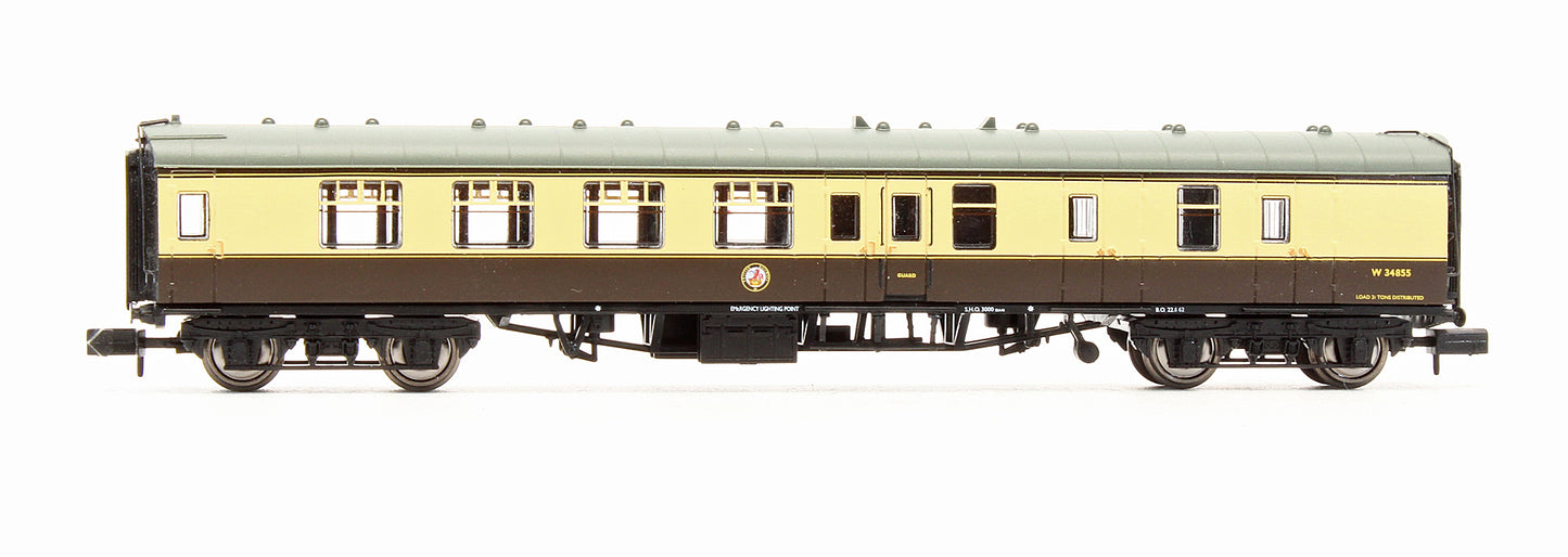 Pre-Owned 374-189B BR MK1 BSK Brake Second Corridor BR Chocolate & Cream Coach 'W34855'