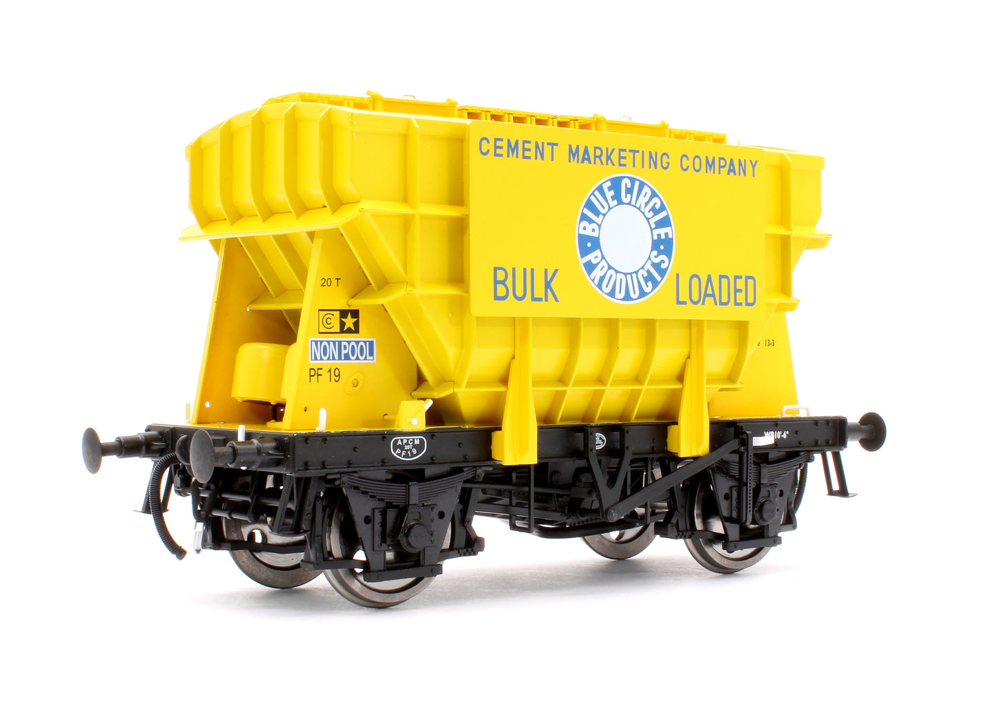 Presflo Wagon 'Blue Circle' Yellow PF12 (Pre-TOPS)