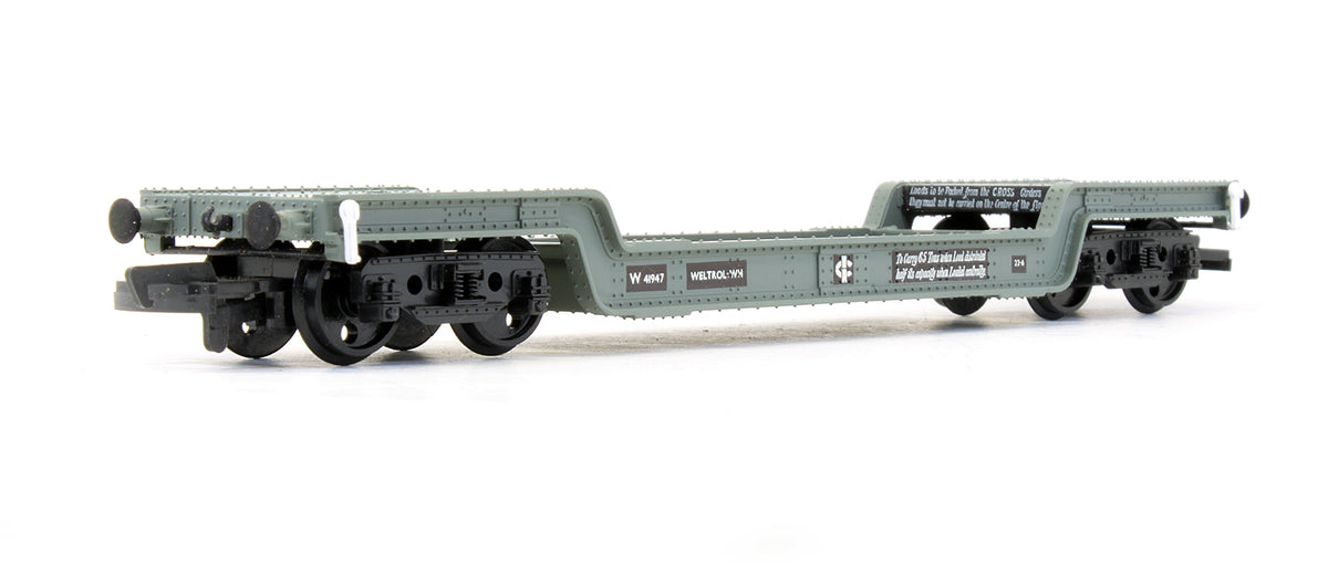 Pre-Owned 65 Ton Bogie Well Wagon BR Grey 'W 41947