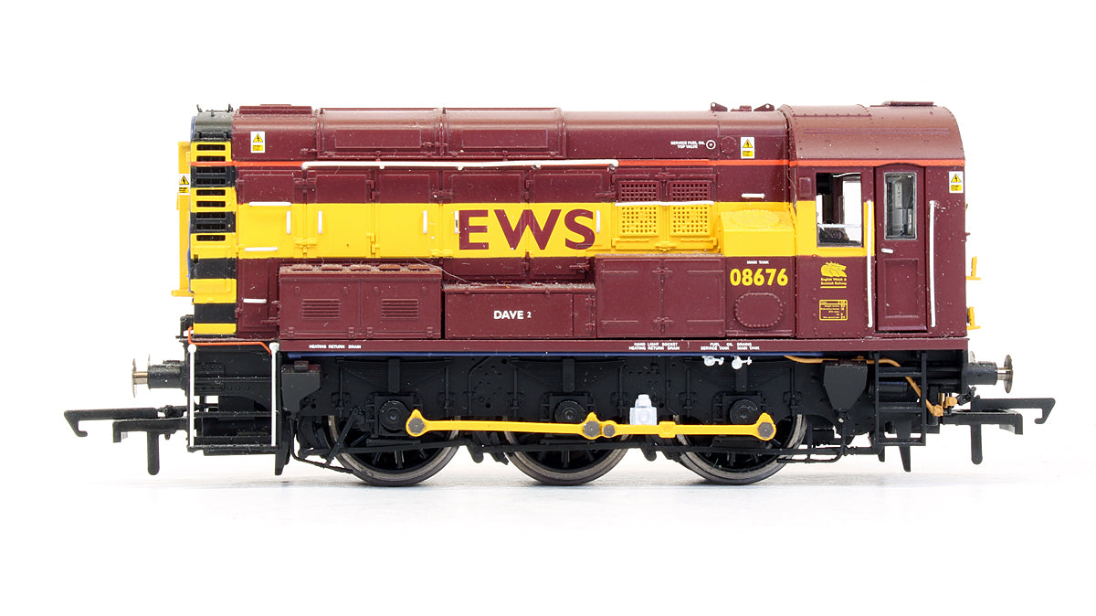 Pre-Owned Class 08676 EWS 'Dave 2' Diesel Shunter Locomotive - DCC Fitted