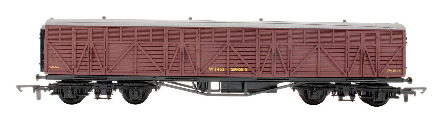 Pre-Owned 54307-5 BR Maroon (ex-GWR) 'Siphon G' Wagon W1452