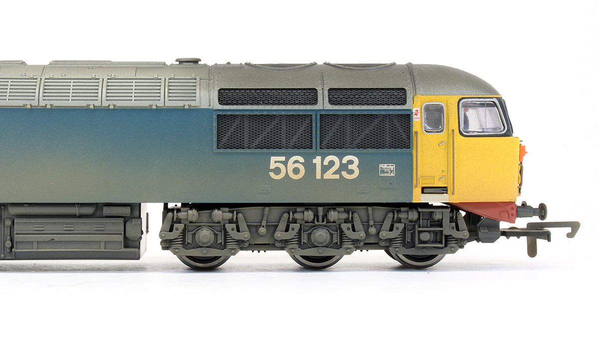 Pre-Owned R2253 Class 56123 BR Large Logo Blue Diesel Locomotive - Weathered Edition