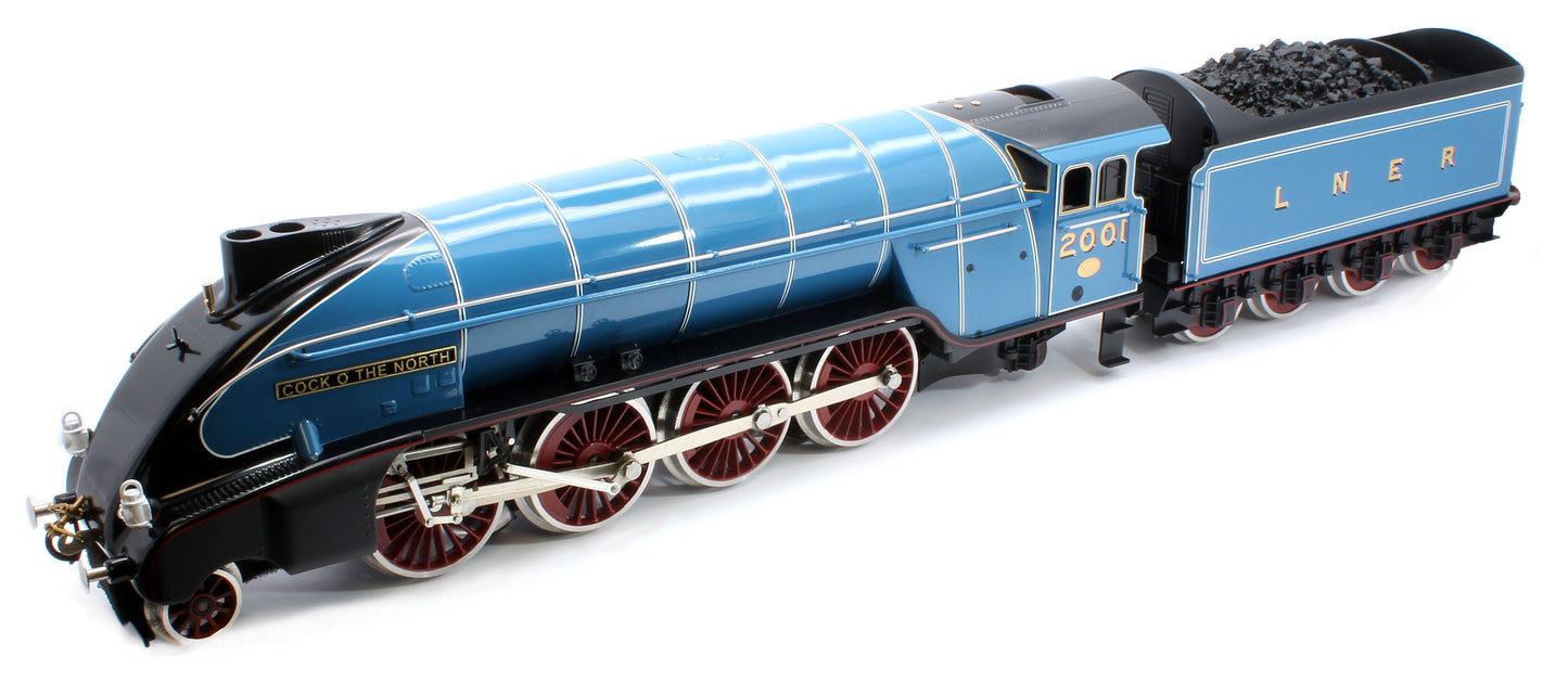 E/36-B2-CN P2 Class Streamlined "Cock O The North" 2-8-2 LNER Garter Blue No. 2001 Steam Locomotive