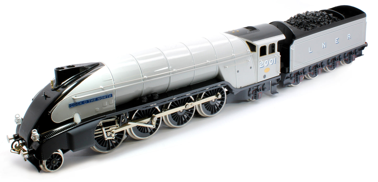 E/36-B3-CN P2 Class Streamlined "Cock O The North" 2-8-2 LNER Two Tone Grey No. 2001 Steam Locomotive