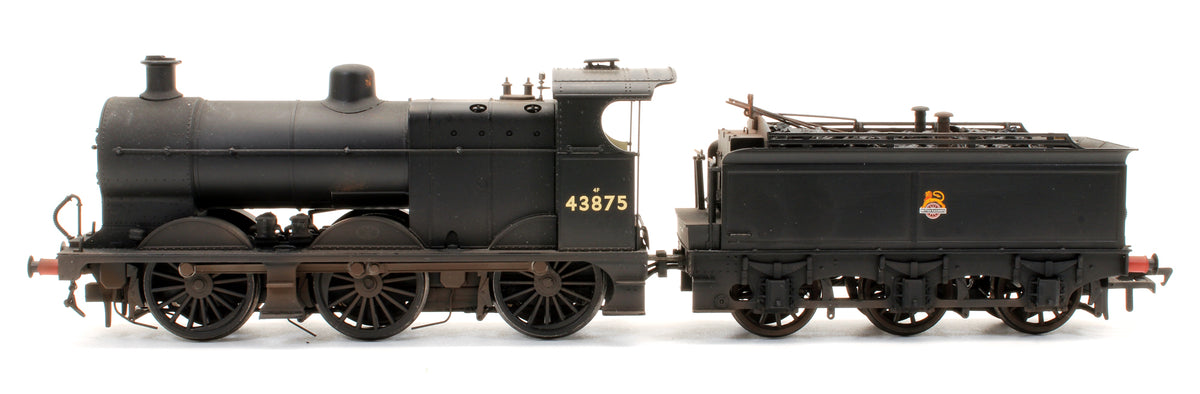 Pre-Owned Class 4F 0-6-0 43875 BR Black Early Emblem Steam Locomotive (Custom Weathered) - DCC Fitted
