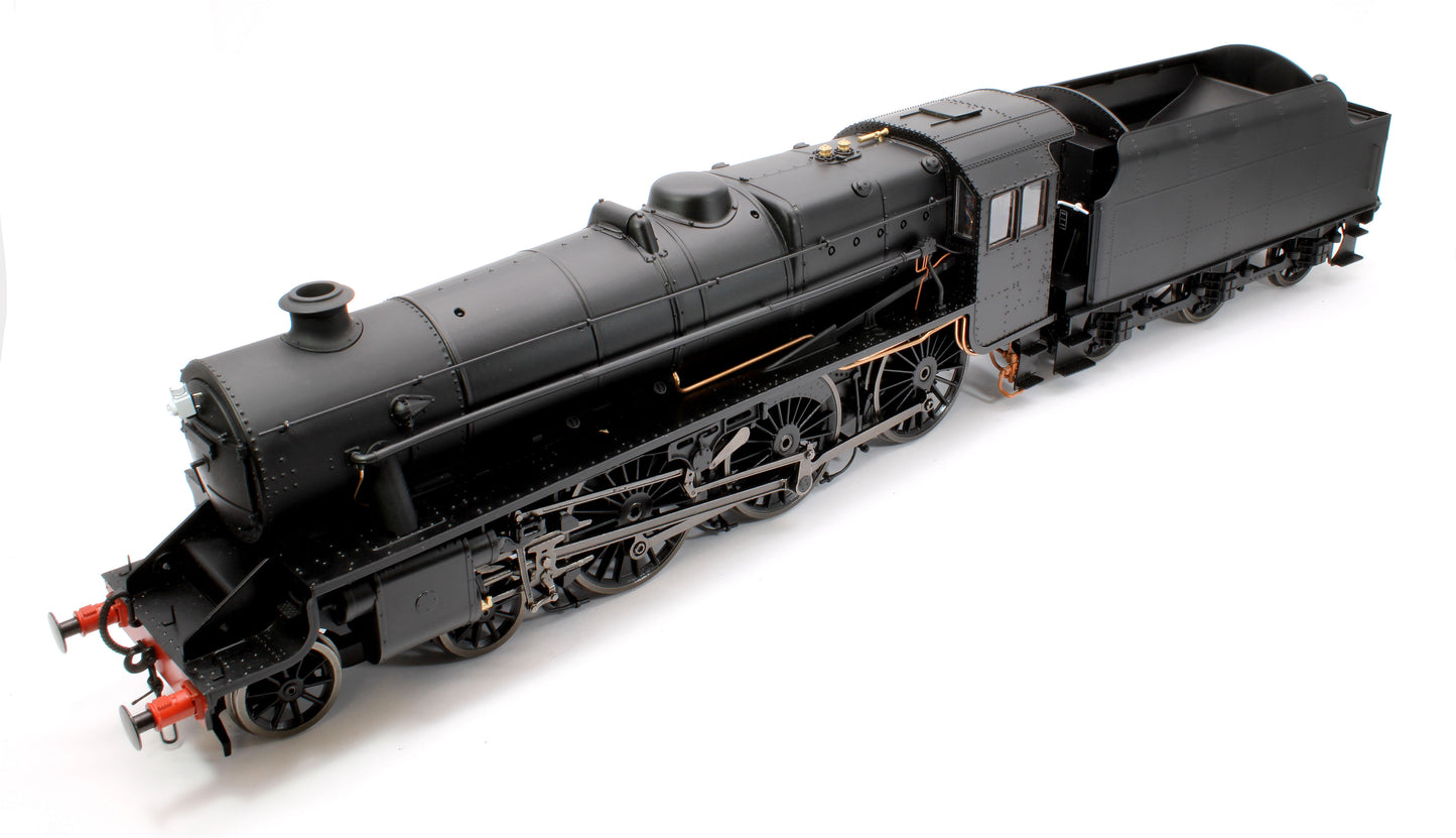 Stanier Class 5 4-6-0 "Black 5" Plain Black 'Un-numbered' Riveted Tender Steam Locomotive