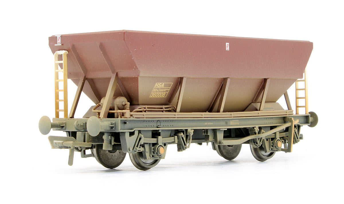 Pre-Owned 38-005 46 Tonne HSA Hopper Wagon Brown (Weathered) '360008'