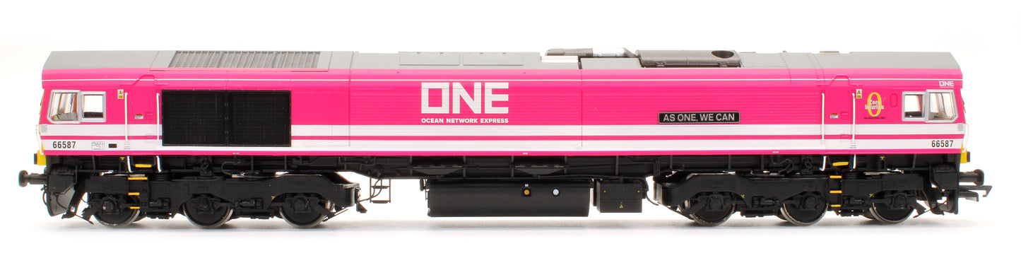 Pre-Owned Class 66587 Freightliner/ONE Pink Livery Diesel Locomotive - DCC Fitted