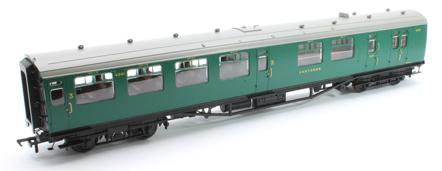 SR Bulleid Brake Third Semi-Open 10'' Vents SR Malachite Green No.3993