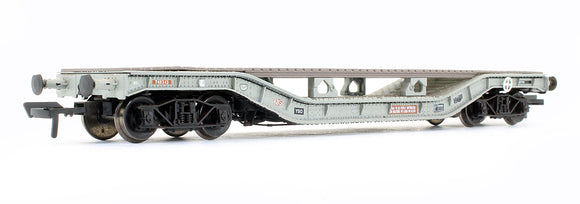 Pre-Owned Warwell Wagon 50T With Diamond Frame Bogies DM748343 BR Grey With Bolster Deck Conversion