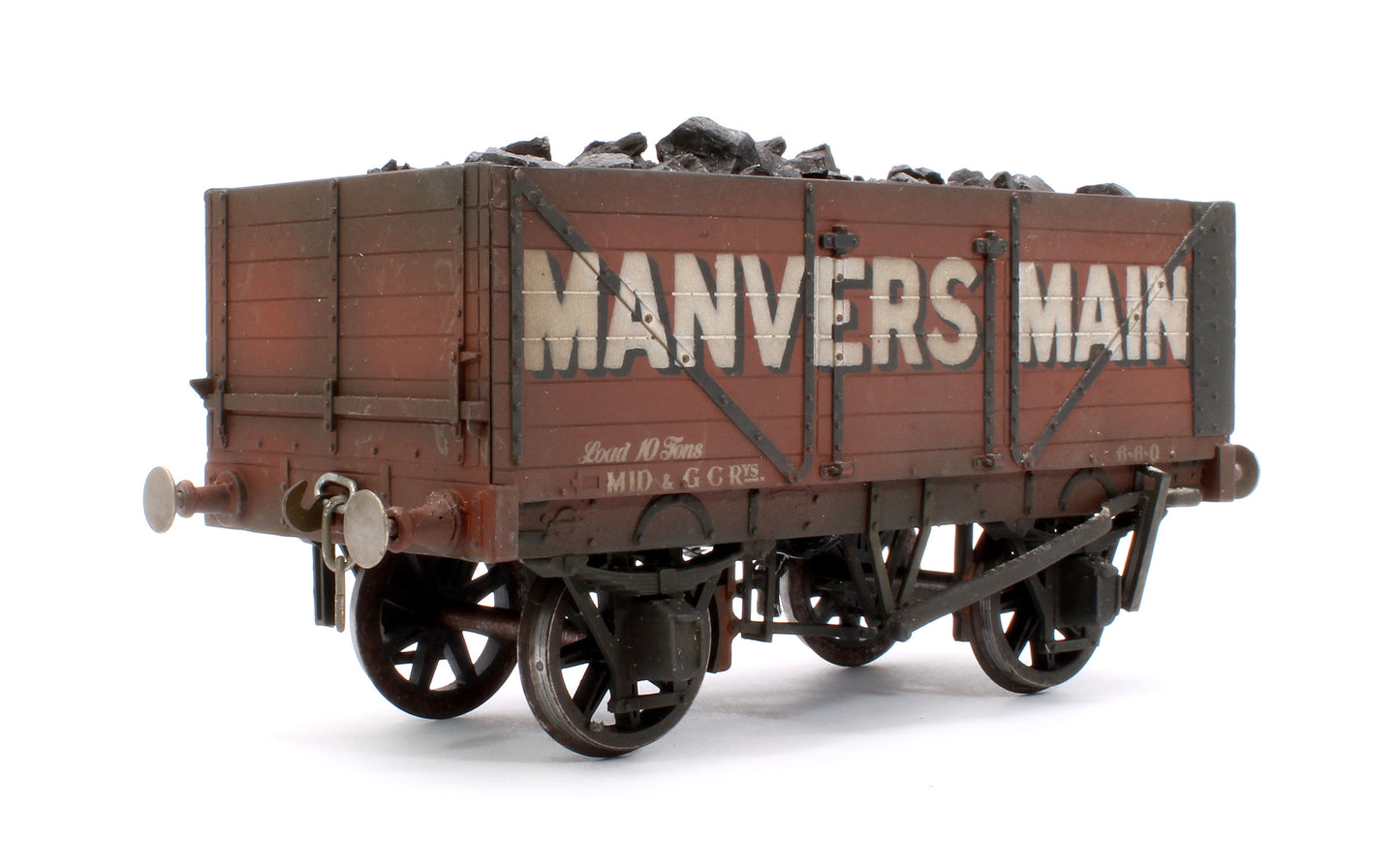 Pre-Owned Kit Built 7 Plank Wagon 'Manversmain' Unnumbered (Unboxed) - Weathered
