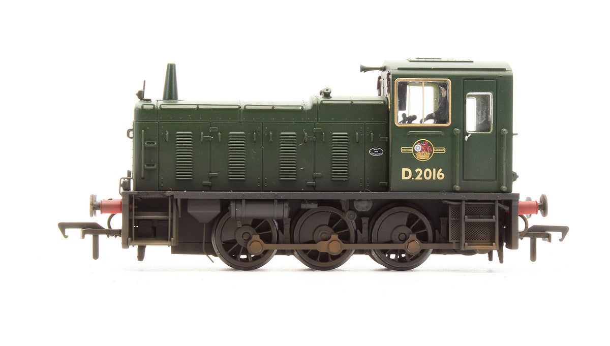 Pre-Owned Class 03 BR Green D2016 Diesel Shunter Locomotive - Custom Weathered