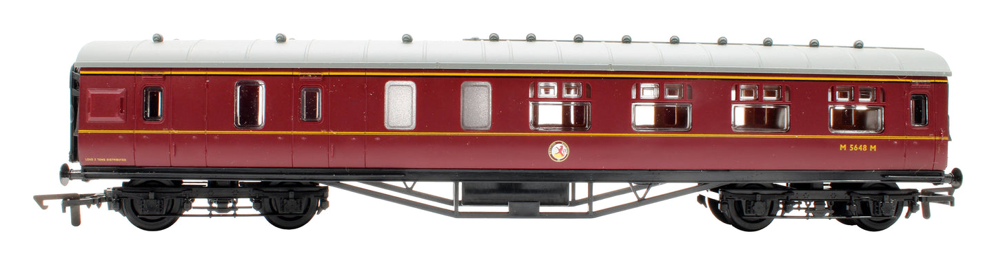 Pre-Owned 937329 BR Maroon Stanier 57' Brake 2nd Coach 'M5648M'