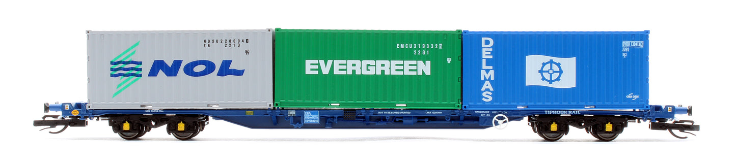 Touax KFA Container Wagon with 3x20 Containers