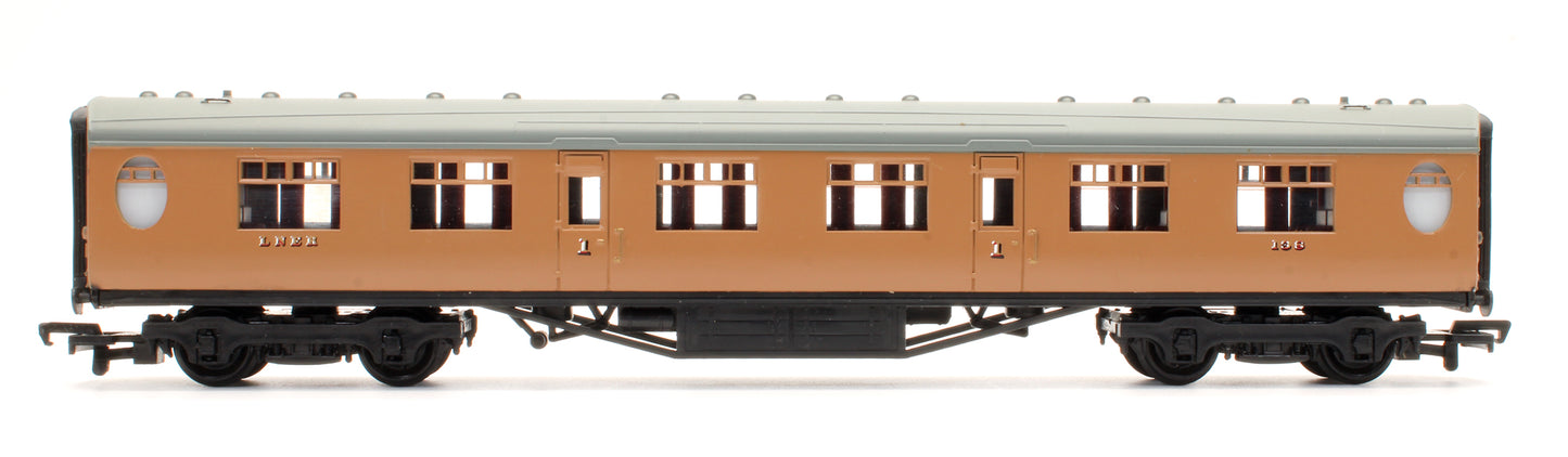 Pre-Owned 34-477 63' Thompson First Corridor Post War Brown LNER '138'