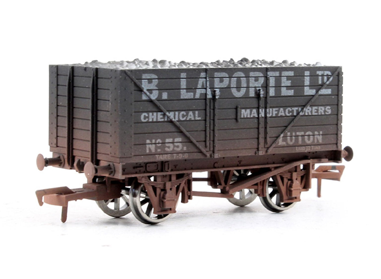 Pre-Owned 4F-080-105 8 Plank Wagon Laport Ltd No.55 - Weathered