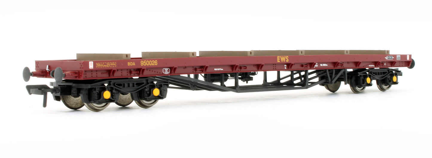 Pre-Owned 80 Ton GLW BDA Bogie Bolster Wagon EWS '950026'