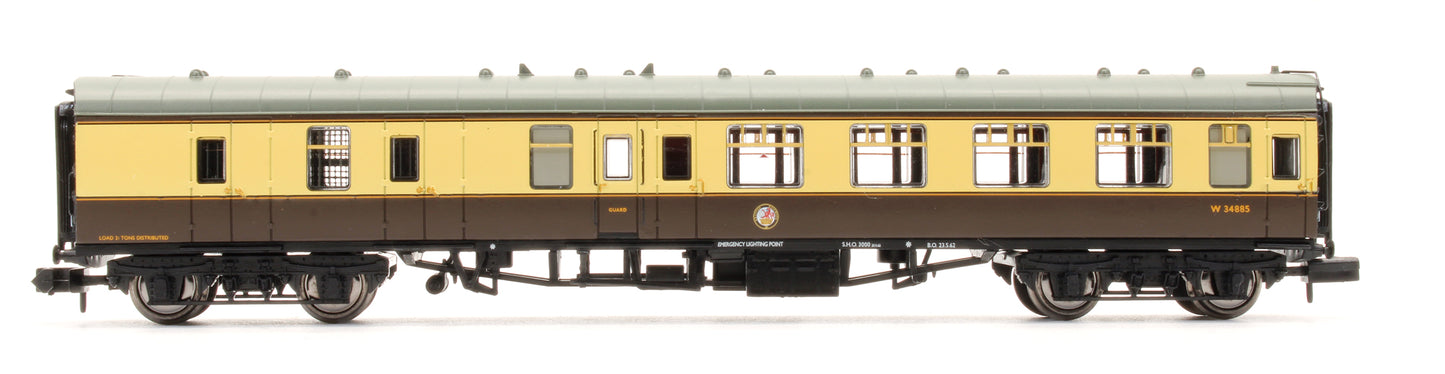 Pre-Owned BR MK1 BSK Brake Second Corridor BR Chocolate & Cream Coach 'W34885'