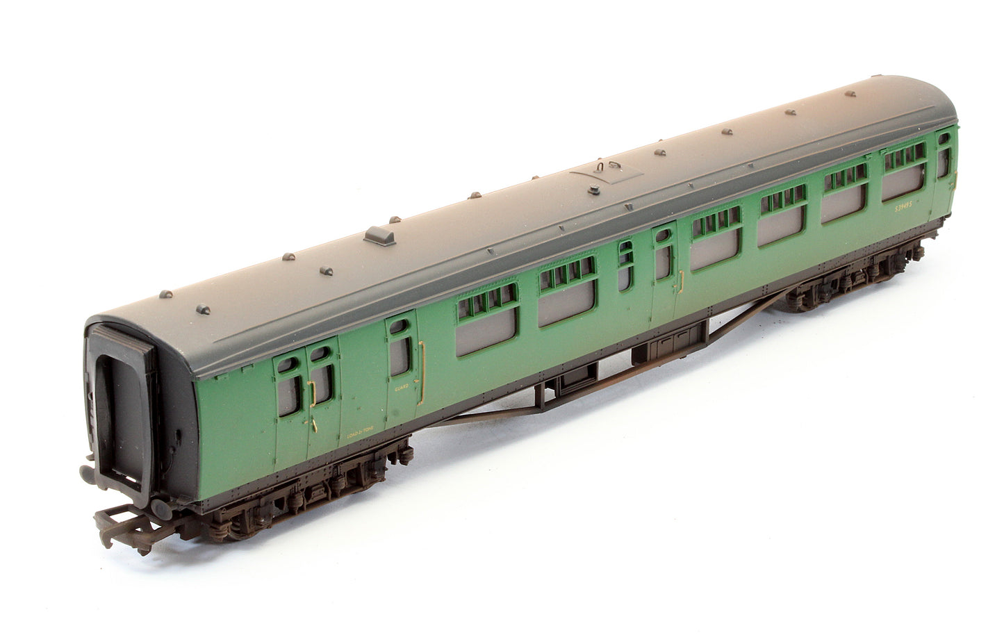 34-501A Pre-Owned BR Malachite Green 63' Bulleid Corridor / Open Brake 2nd Coach 'S3949S' - Custom Weathered