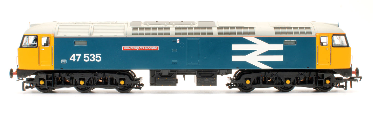 Pre-Owned Class 47535 'University Of Leicester' BR large Logo Blue