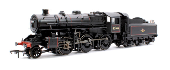 Pre-Owned Ivatt Class 4 2-6-0 BR Black No.43106 Steam Locomotive (with Tablet Catcher Late Crest)