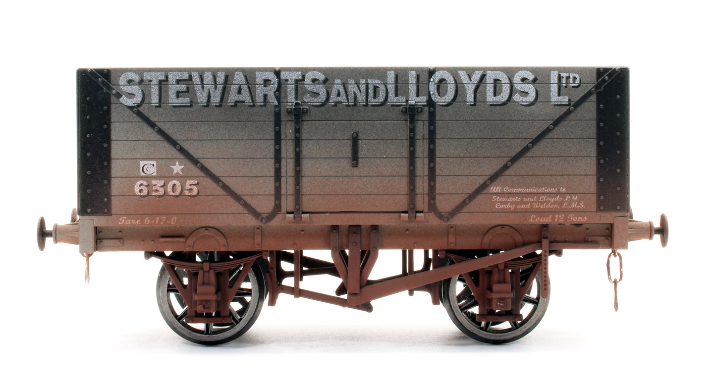 Pre-Owned 'Stewarts And Lloyds Ltd' 8 Plank Open Wagon No.6305 (Weathered)
