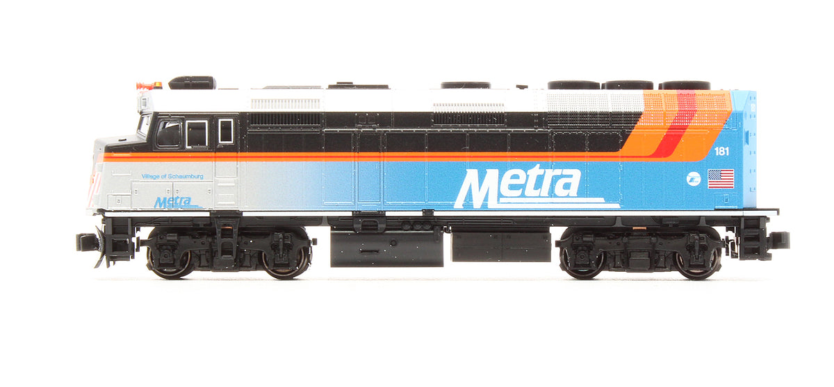 Pre-Owned F40PH Chicago Metra New Paint Village Of Schaumburg Diesel Locomotive - Road #181