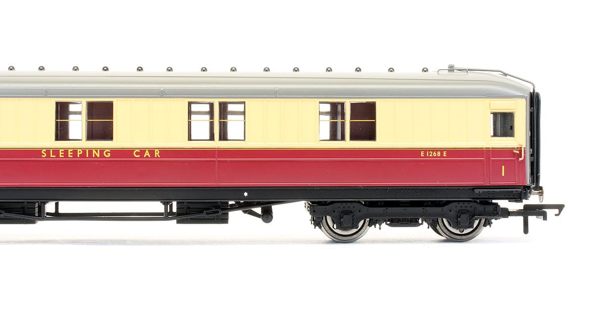 Pre-Owned R4182 BR Crimson & Cream Gresley 61ft 6in 1st Class Sleeper Coach 'E 1268 E'