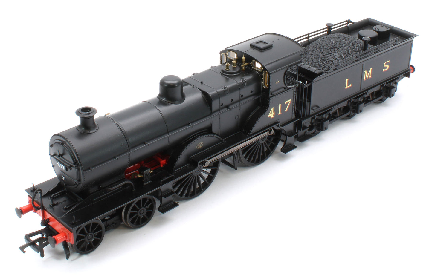 974008 Midland Railway 483 Class 4-4-0 LMS Wartime Unlined Black No.417 Steam Locomotive
