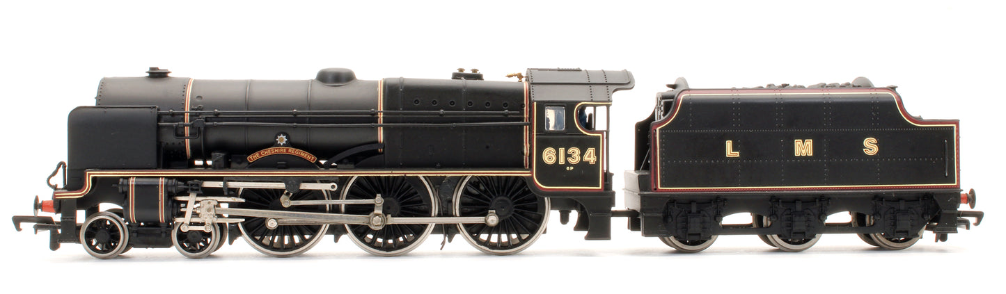 Pre-Owned Royal Scot 'The Cheshire Regiment' 6134 LMS Black Steam Locomotive