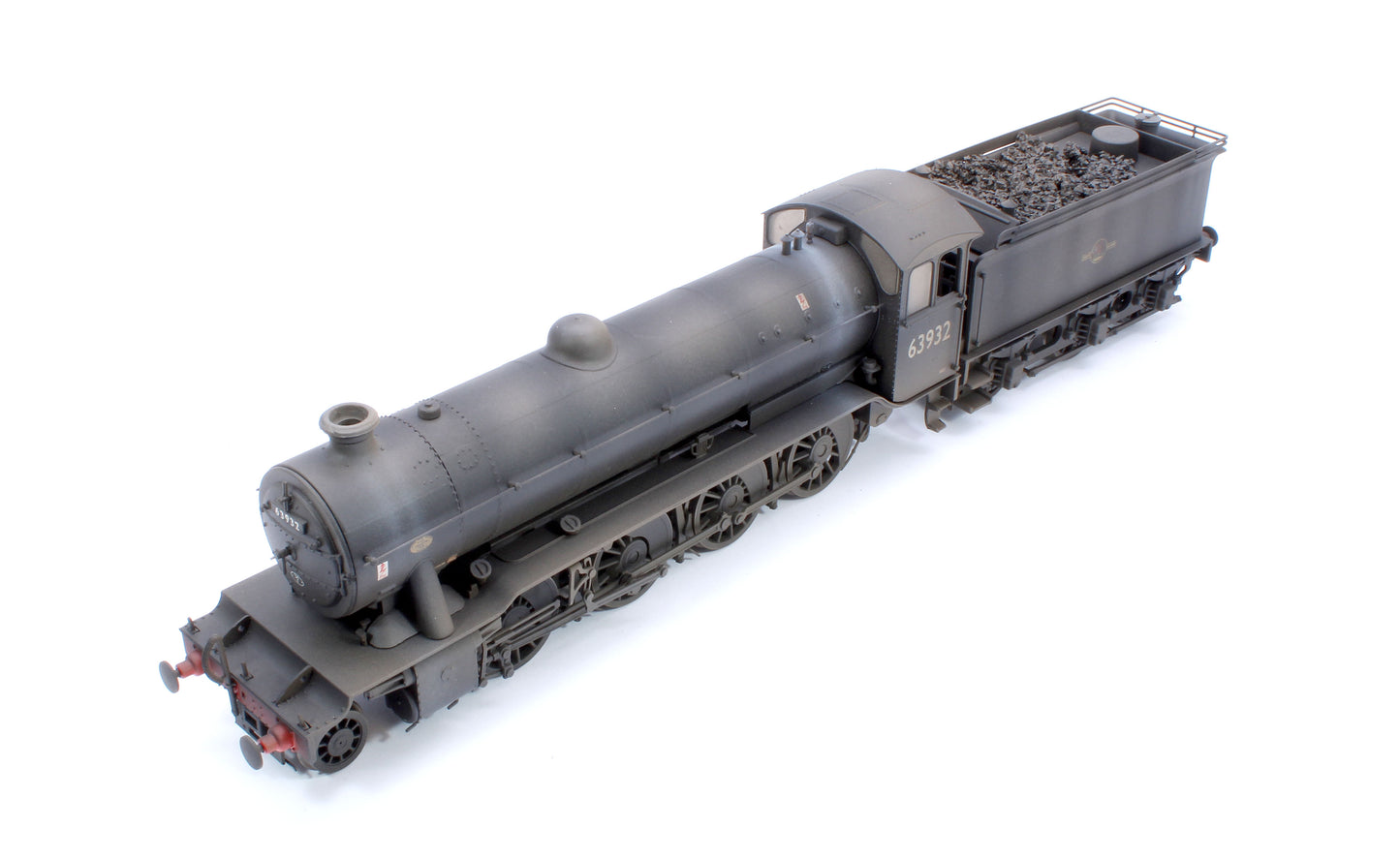 Custom Weathered Class O2/4 'Tango' BR late crest black No. 63932 with low running plate, side window cab and GN tender, short chimney