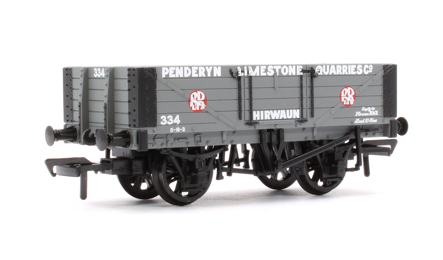 5 Plank Wagon Steel Floor 'Penderyn Limestone Quarries Co.' Grey No.334
