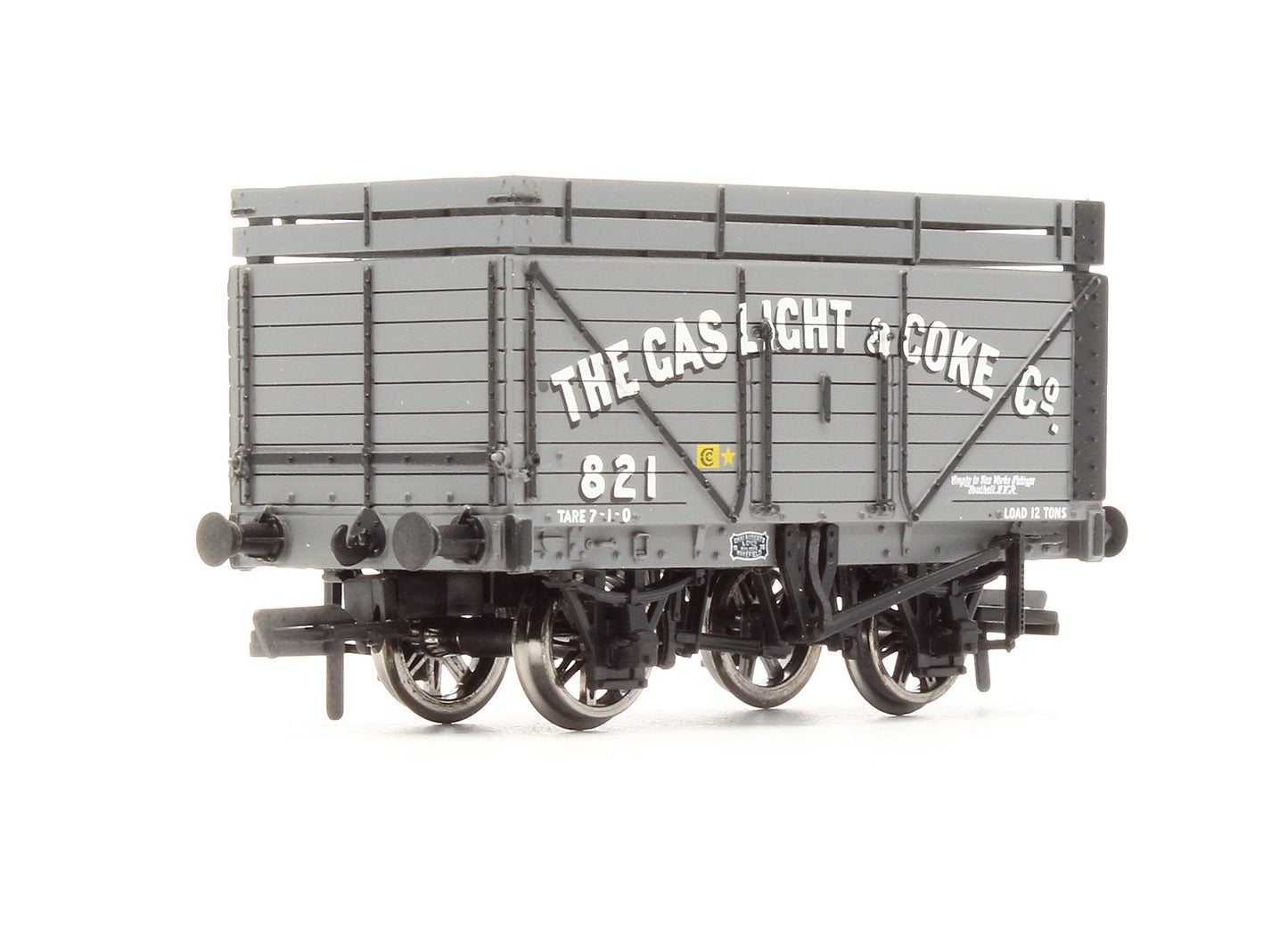 Pre-Owned 8 Plank Wagon With Coke Rail 'The Gas Light & Coke Co' No.821