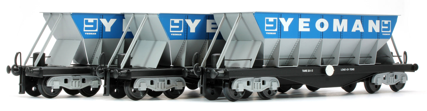 G/7-HWS3 Bogie Hopper Wagon "Yeoman" Blue & Grey - Triple Pack Box Set