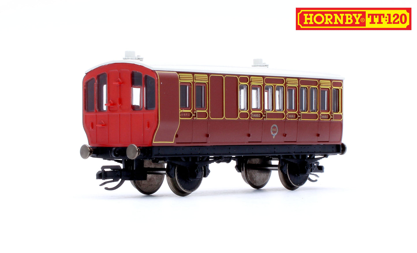 Pre-Owned TT4057 LB&SCR 4 Wheel Coach 3rd Class Brake No.941