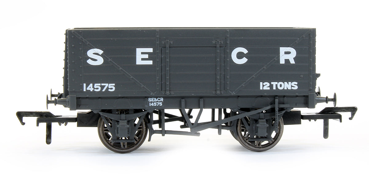 Pre-Owned Set of 3 SECR 12 Ton 7 Plank Mineral Wagons (SR Diagram 1358) - Late SECR Livery (Dark Grey)