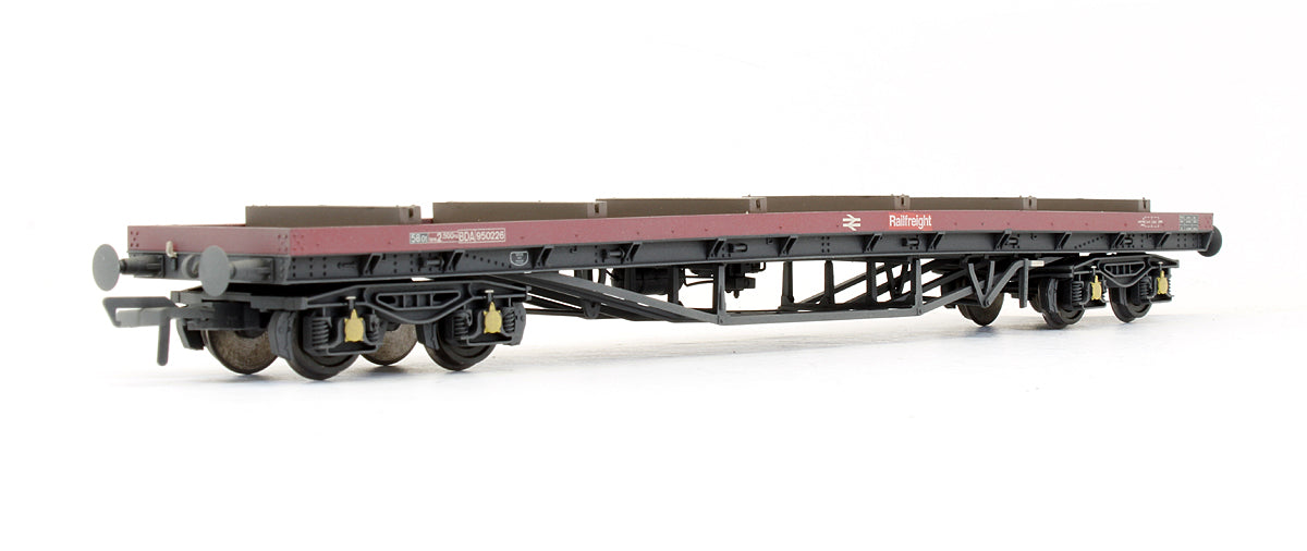 Pre-Owned BDA Bogie Bolster Wagon BR Railfreight Red - Weathered
