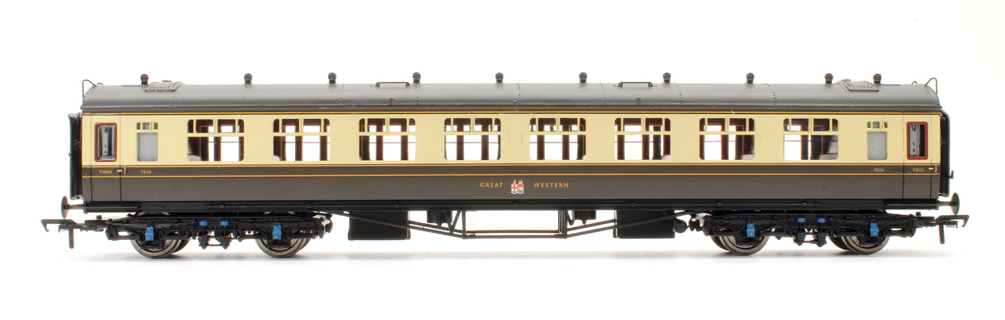Pre-Owned 34-127 GWR Collett First & Third Composite Coach '7026'