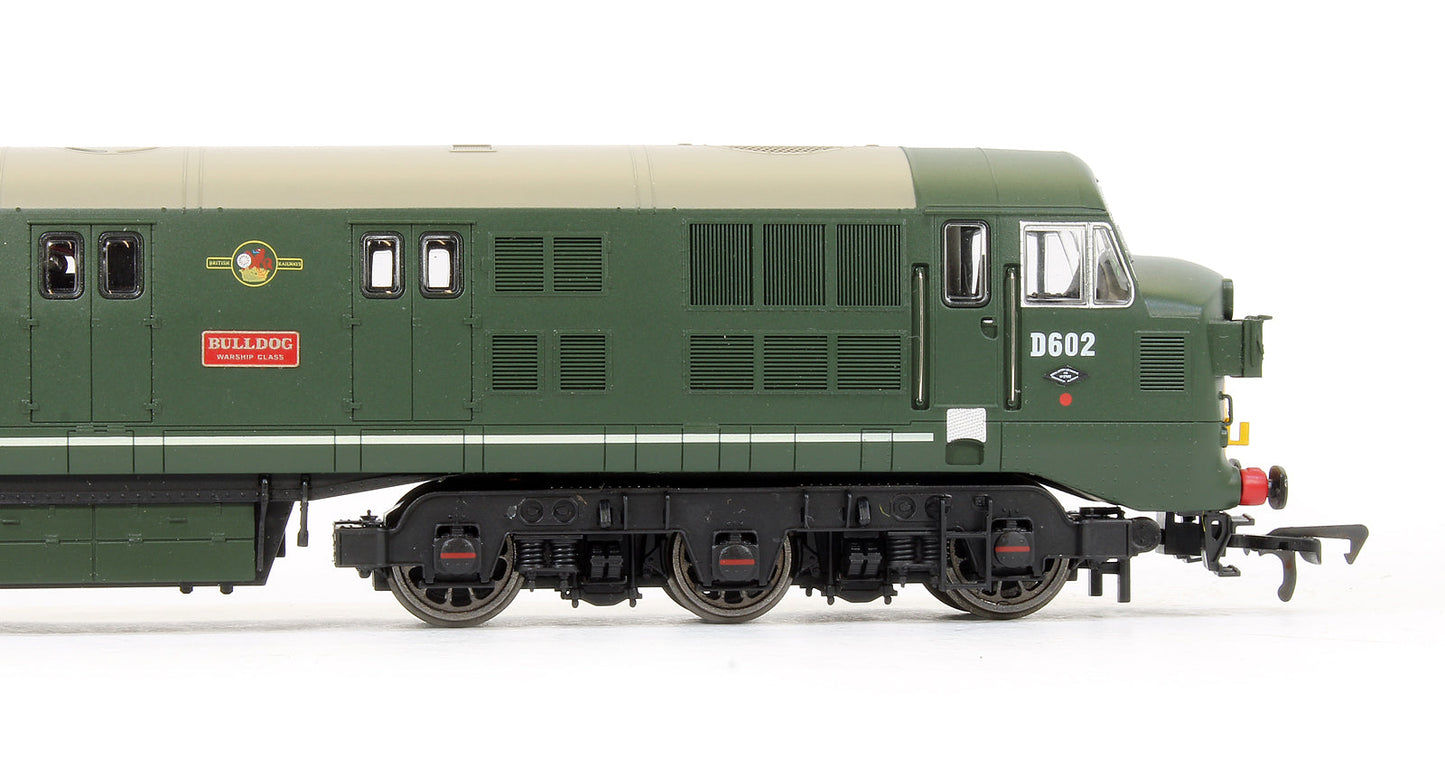 Pre-Owned K2602 D600 Warship D602 Bulldog BR Green Locomotive (Limited Edition) - DCC Fitted