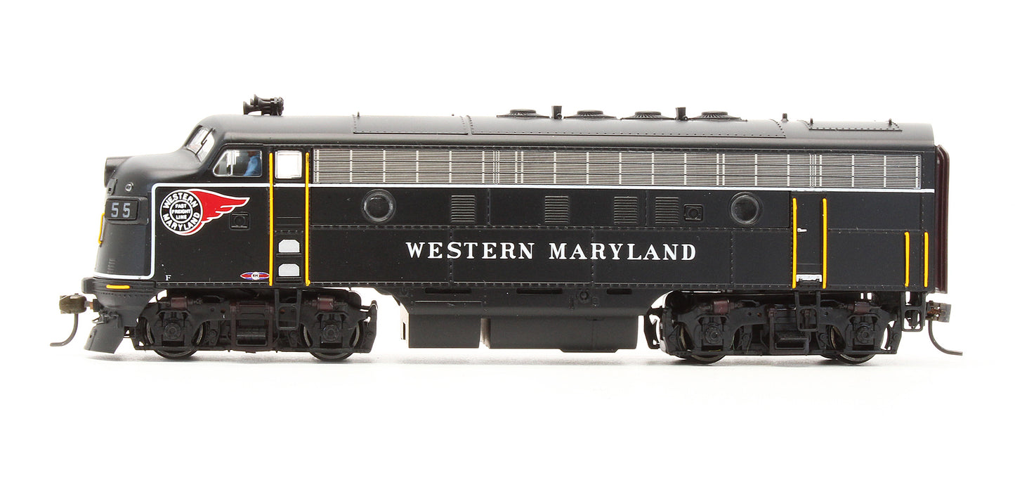 431 Pre-Owned EMD F7 Diesel Locomotive Western Maryland - Road #55 - With Sound