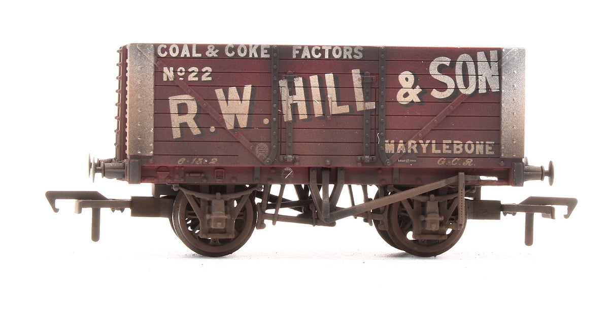 37-162 Pre-Owned 8 Plank wagon 'R.W. Hill & Son' No.22 - Custom Weathered