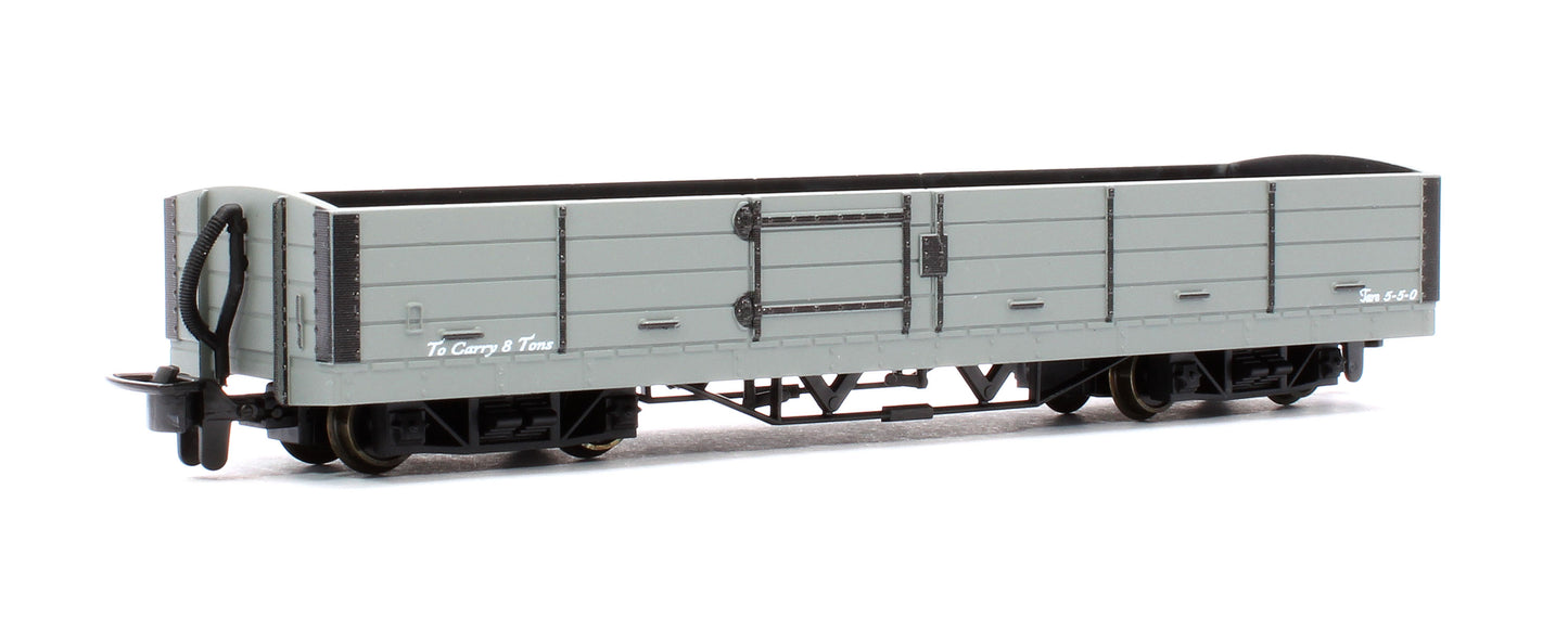 OO-9 Bogie Open Wagon Grey Unnumbered