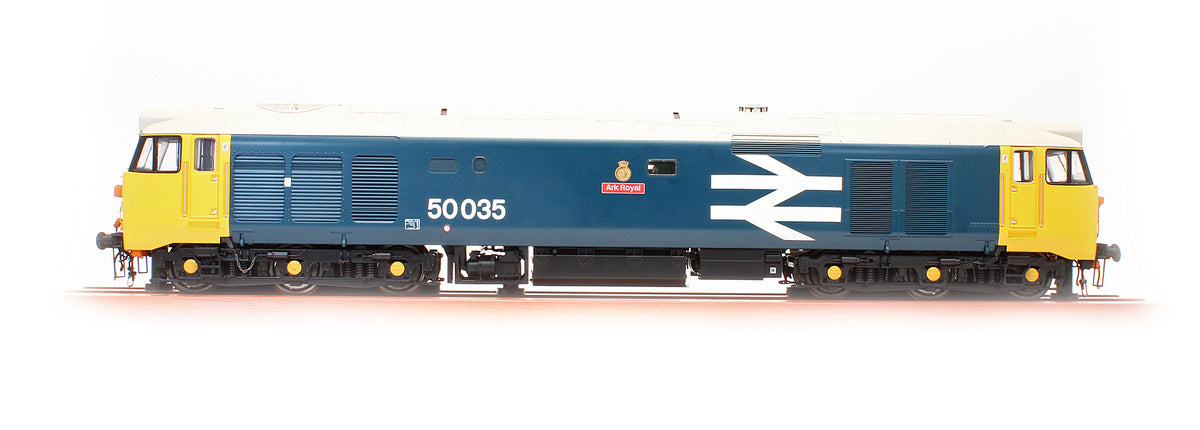 Pre-Owned Class 50035 BR Large Logo Blue 'Ark Royal' Diesel Locomotive - Limited Edition