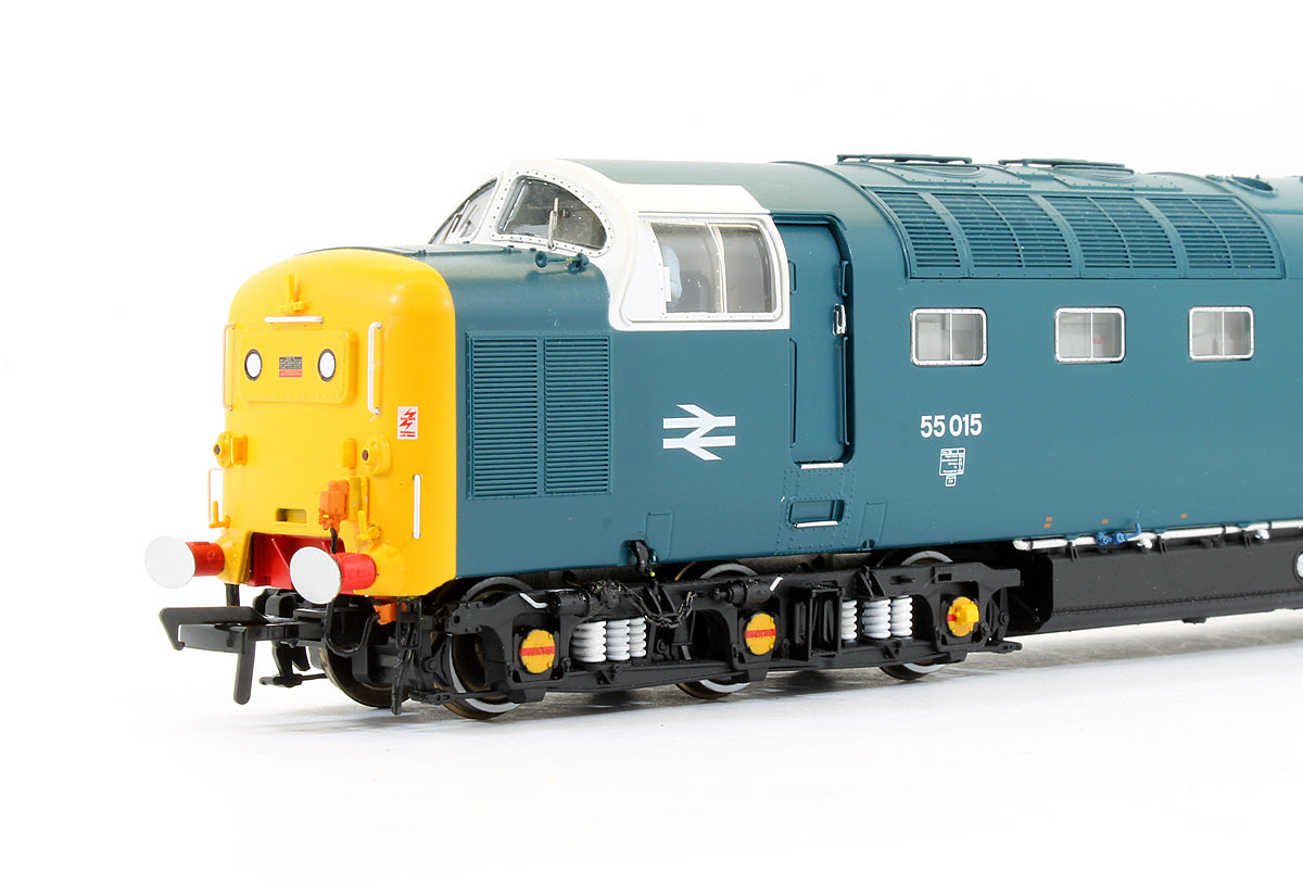 Pre-Owned ACC-2165 'Tulyar' Class 55 015 Deltic in BR Blue Livery with Finsbury Park White Cab Diesel Locomotive