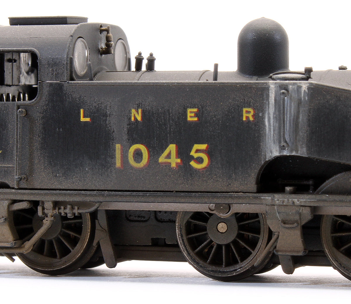 S2102-03W Custom Weathered Class J50 LNER Black (Unlined) 0-6-0 Tank Locomotive No.1045