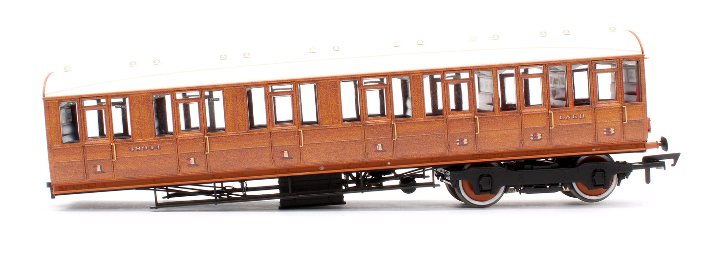 Quad Art Set No. 74B LNER Teak 4 Coach Pack