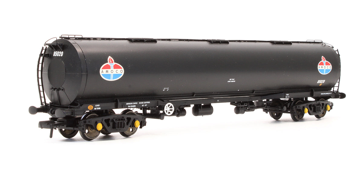 Pre-Owned 38-222 100 Ton TEA Bogie Tank Wagon Crude Oil 'Amoco' Black '85020'