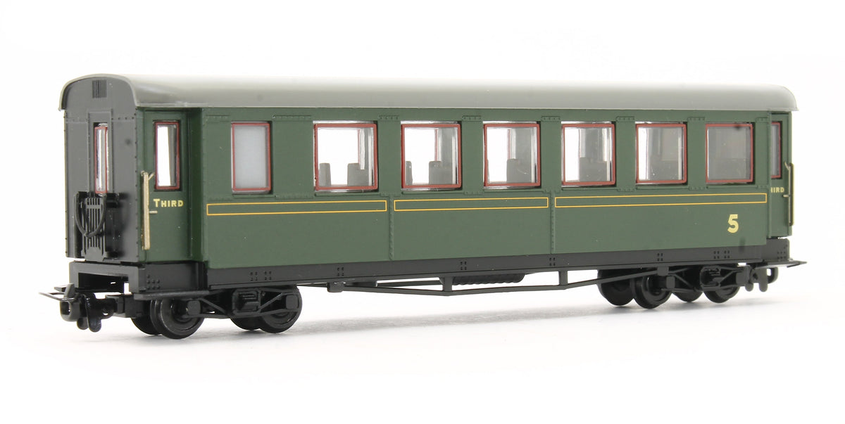 Pre-Owned 394-002 Steel Bodied Third Bogie Coach Lined Green